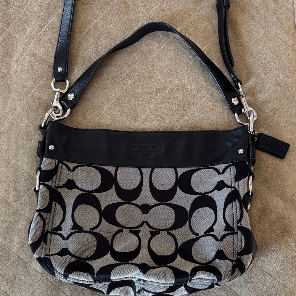Coach Black and Gray Women's Bag